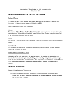 Constitution of GlobeMed at the Ohio State