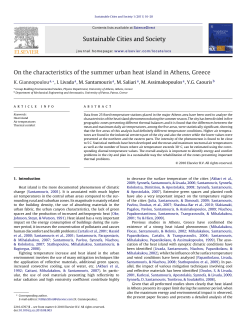 On the characteristics of the summer urban heat island in Athens