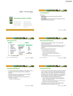 Micronutrients, Metals, and More