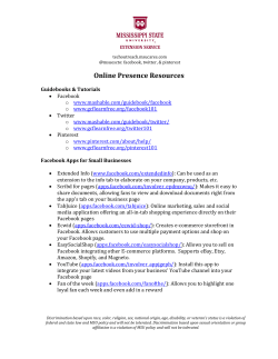 MSU-ES Online Presence Resources
