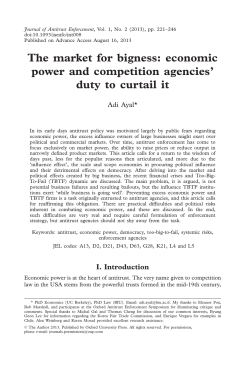 The market for bigness: economic power and
