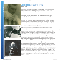 JOhN GRIERSON - The Grierson Trust