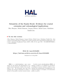 Seismicity of the Sunda Strait: Evidence for crustal extension