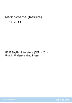 Mark Scheme - Edexcel