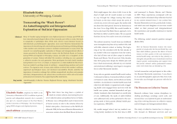 Elizabeth Krahn - Qualitative Sociology Review