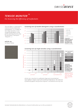 Flyer: 125 - Swissatest Testmaterialien AG