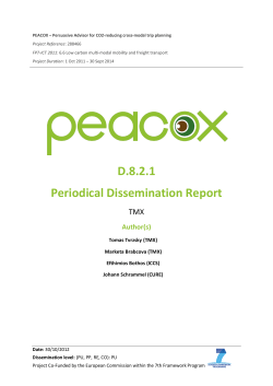 Periodical Dissemination Report