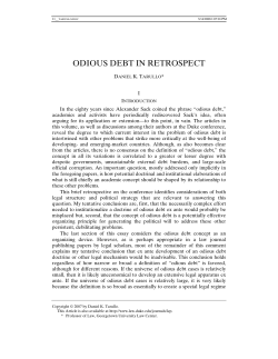odious debt in retrospect