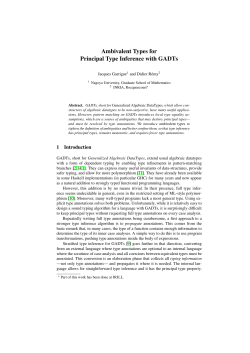 Ambivalent Types for Principal Type Inference with - Gallium
