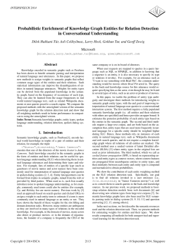 Probabilistic Enrichment of Knowledge Graph Entities for Relation