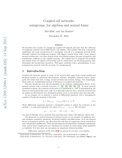 Coupled cell networks: semigroups, Lie algebras and normal forms