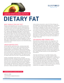 dietary fat - Sanford Health