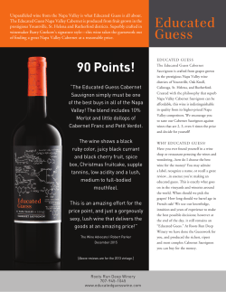 Educated Guess 2014 Napa Cabernet Sauvignon
