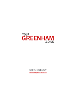 chronology - Marysia Lewandowska