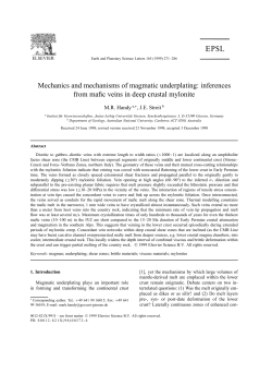 Mechanics and mechanisms of magmatic underplating: inferences