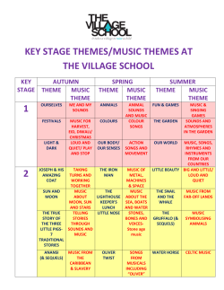 KEY STAGE THEMES/MUSIC THEMES AT THE VILLAGE SCHOOL