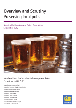 Preserving local pubs review