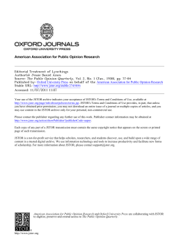 Editorial Treatment of Lynchings