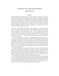 continuous quantitative reasoning