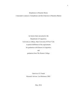 Ideophones in Manyika Shona