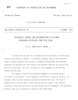 DEPARTMENT OF FISHERI ES AND THE ENVI RONMENT NEW