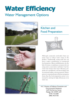 Fact Sheet - Kitchen and Food Preparation