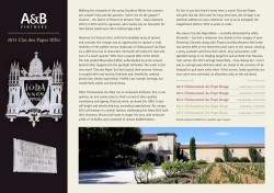 2013 Clos des Papes Offer