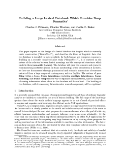 Building a Large Lexical Databank Which Provides Deep Semantics
