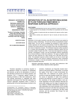 separation of oil-in-water emulsions by flow through fiber beds