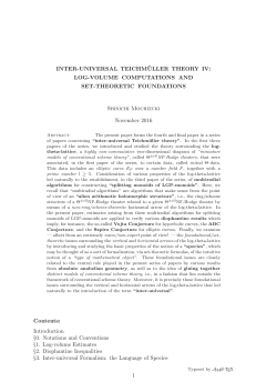 Inter-universal Teichm&uuml;ller Theory IV