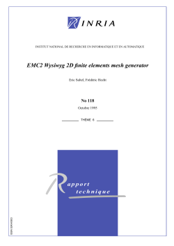 EMC2 Wysiwyg 2D finite elements mesh generator