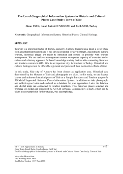 The Use of Geographical Information Systems in Historic and