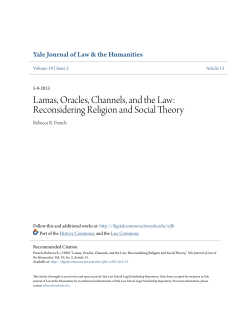 Lamas, Oracles, Channels, and the Law