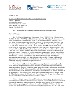 August 26, 2016 By First Class Mail and email to robert.wheeler