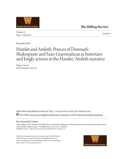 Hamlet and Amleth, Princes of Denmark