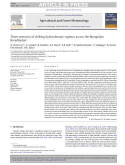 Three centuries of shifting hydroclimatic regimes across the