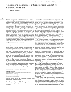Formulation and implementation of three-dimensional