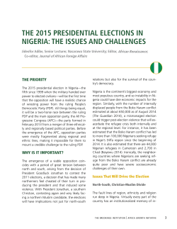the 2015 presidential elections in nigeria