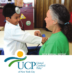 Annual Report 2014 - United Cerebral Palsy of New York City