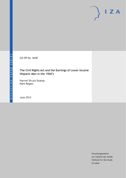 The Civil Rights Act and the Earnings of Lower Income Hispanic