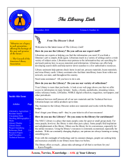 The Library Link - North Shore Community College Library