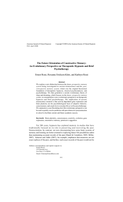 The Future Orientation of Constructive Memory