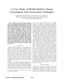 A Case Study of Mobile Robot`s Energy Consumption and