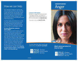 Anger - Pine Rest Christian Mental Health Services