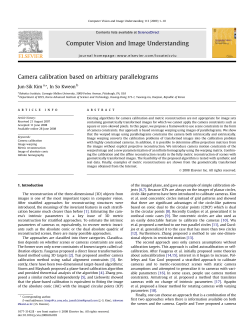 Camera calibration based on arbitrary parallelograms