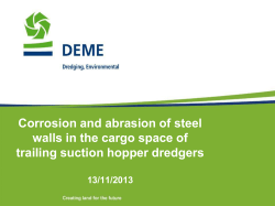 Corrosion and abrasion of the steel wall trailing - SIM