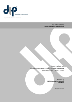 For and on behalf of - Amber Valley Borough Council