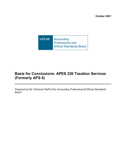 Basis for Conclusions - Accounting Professional and Ethical