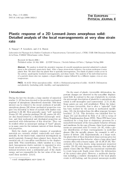 Plastic response of a 2D Lennard-Jones amorphous solid: Detailed