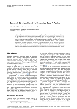Sandwich Structure Based On Corrugated